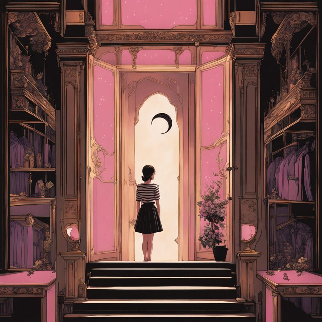 Fantastical Woman in Fairyland, Digital Painting