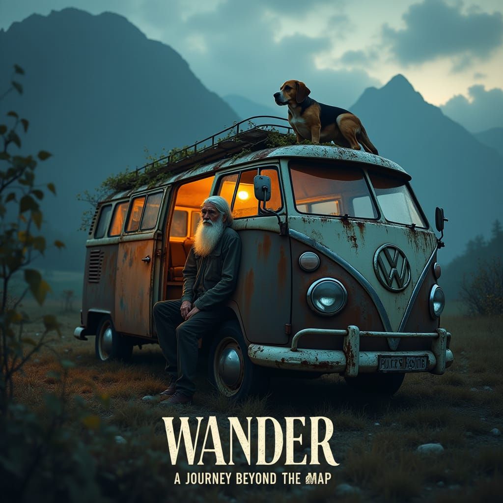 Contemplative Van Life in Misty Mountains