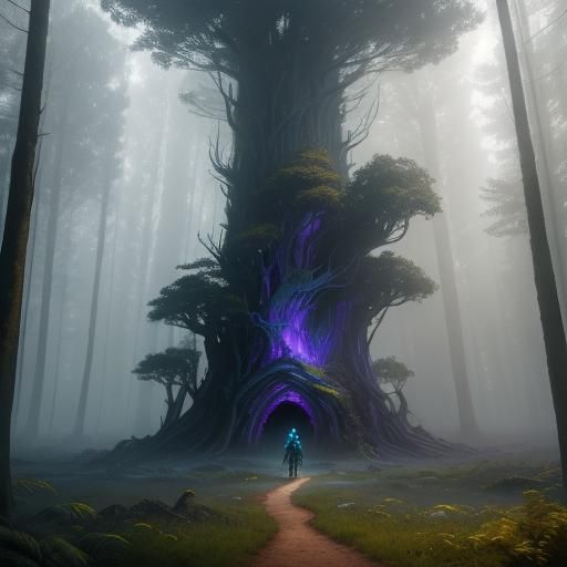 Mystical Forest Portal: Fantasy Concept Art