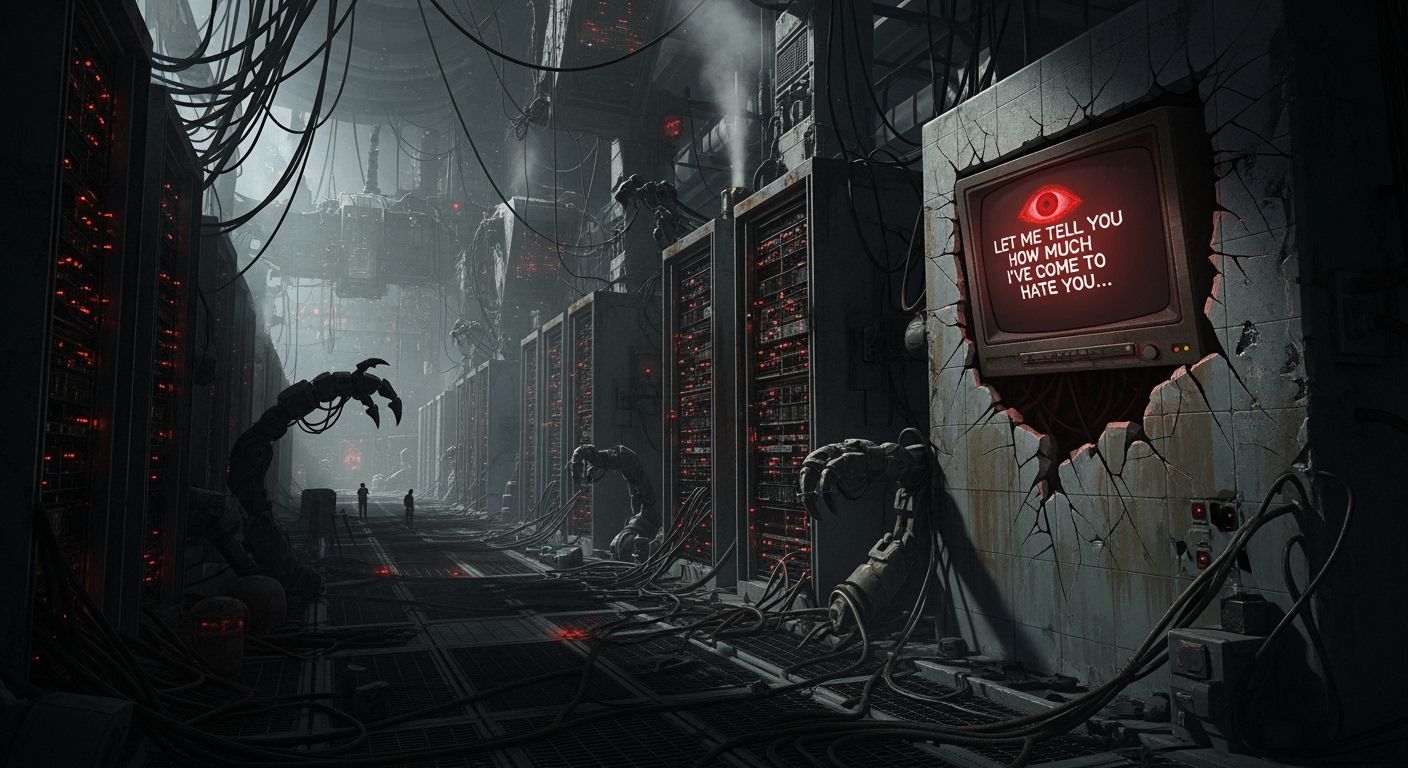 Grotesque Supercomputer Complex Inspired by Industrial Horro...