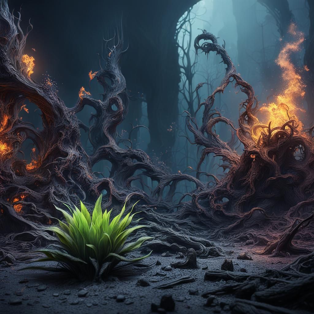 Plant Life Cycle: From Seedling to Ashes