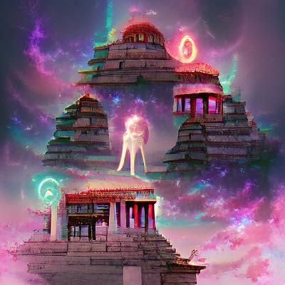 Cosmic Temple in a Nebula