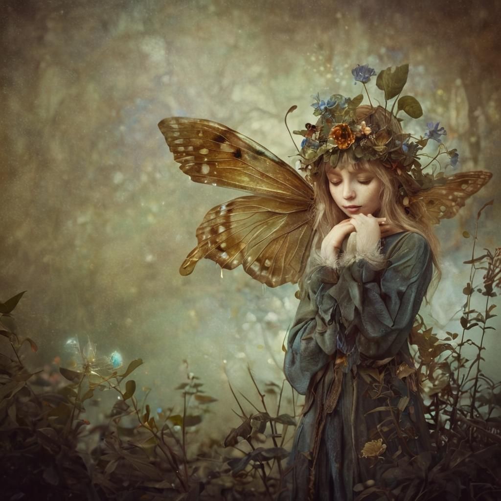 Enchanting Fairy Portrait in Mystical Forest