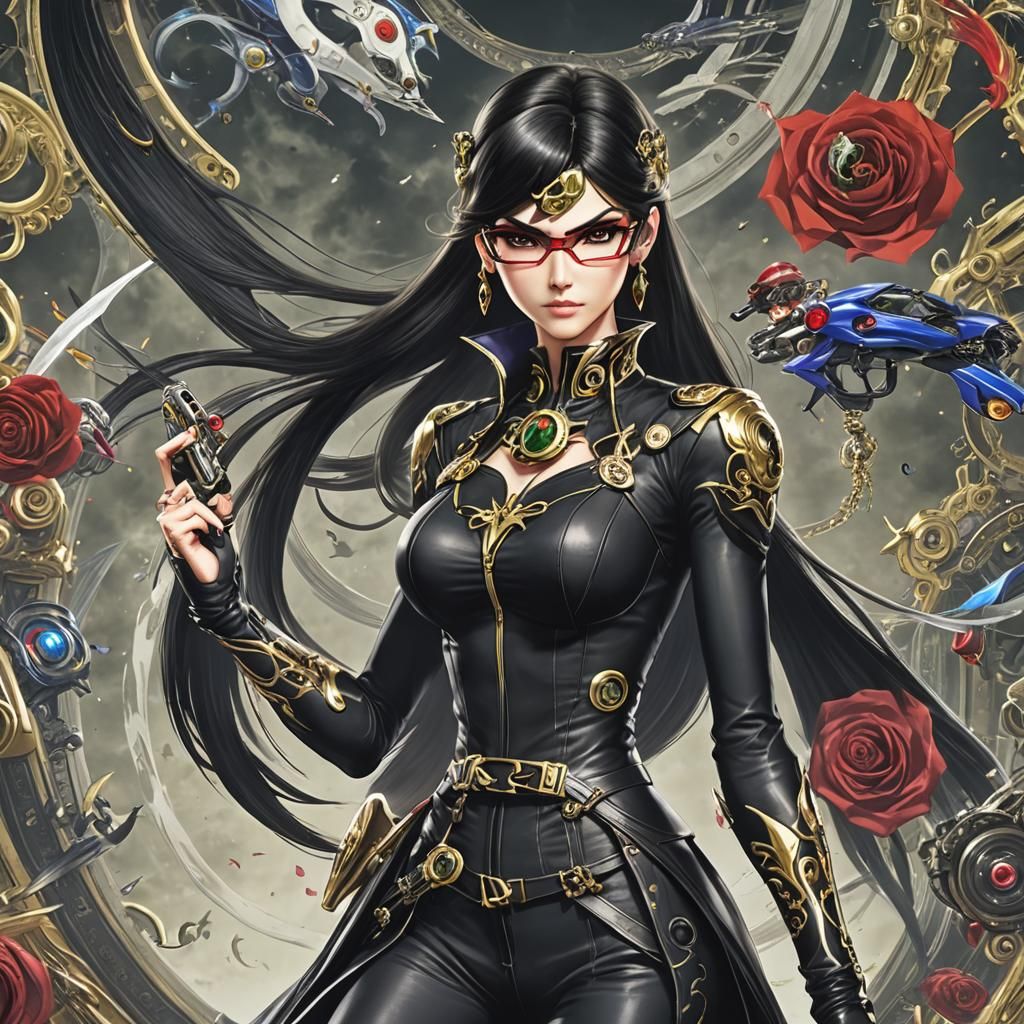 Bayonetta: AI Interpretation of a Video Game Character