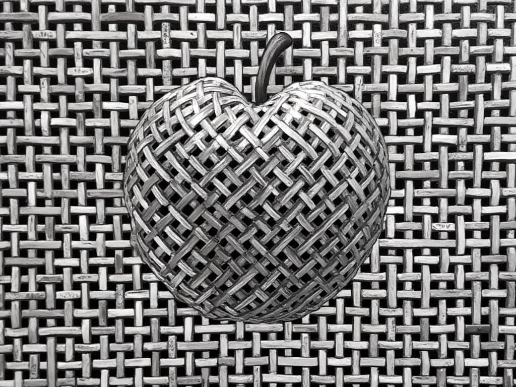 Surreal Apple Weaving Inspired by Pop Art