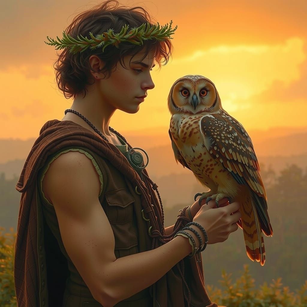 Young Mystic in a Mystical Forest