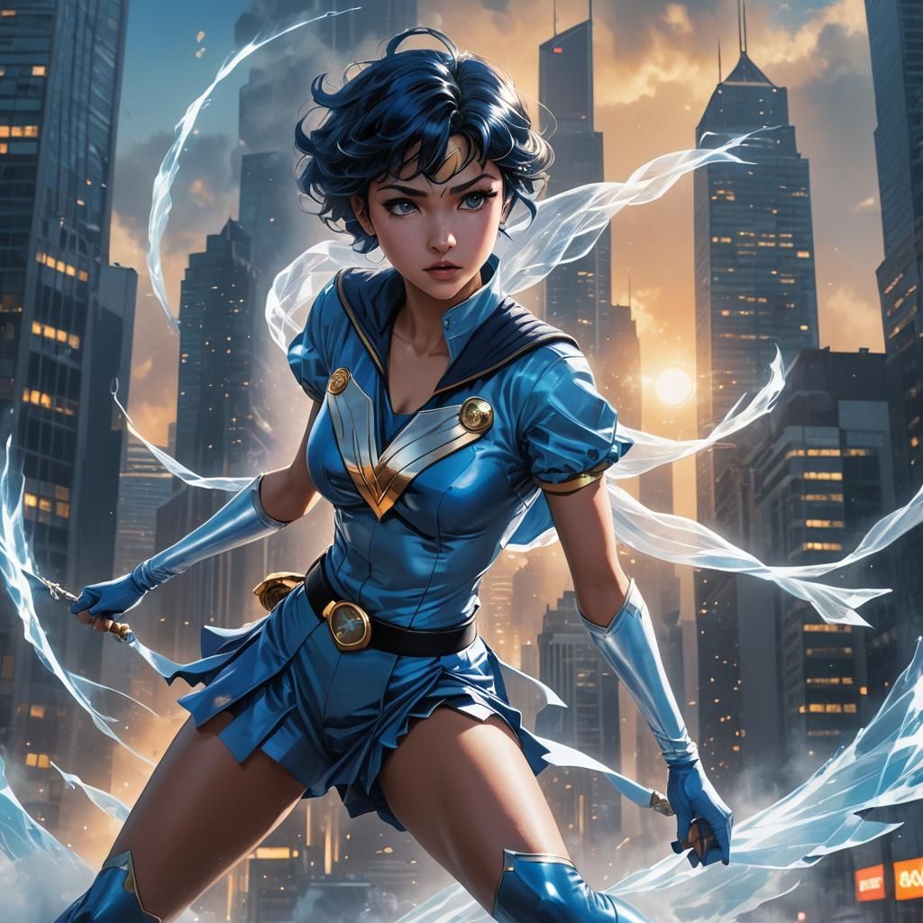 Sailor Mercury Battles to Save the World