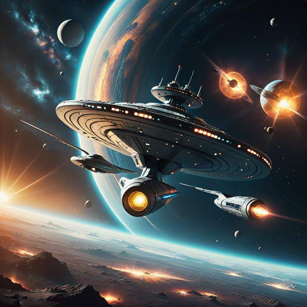 Majestic Star Trek USS Enterprise NCC-1701 Refit in Cinemati...
