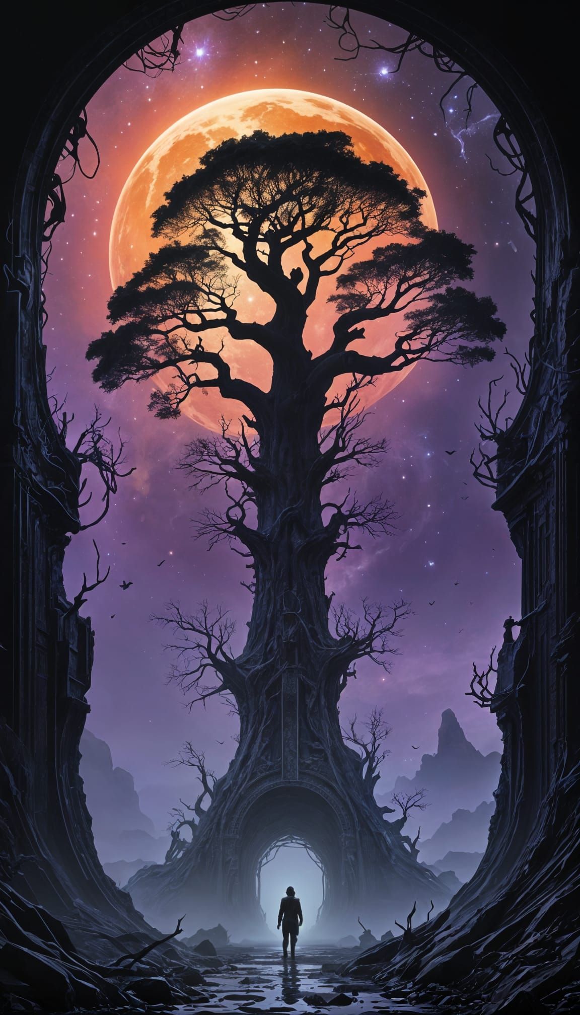 Surreal Gateway to Cosmic Oasis