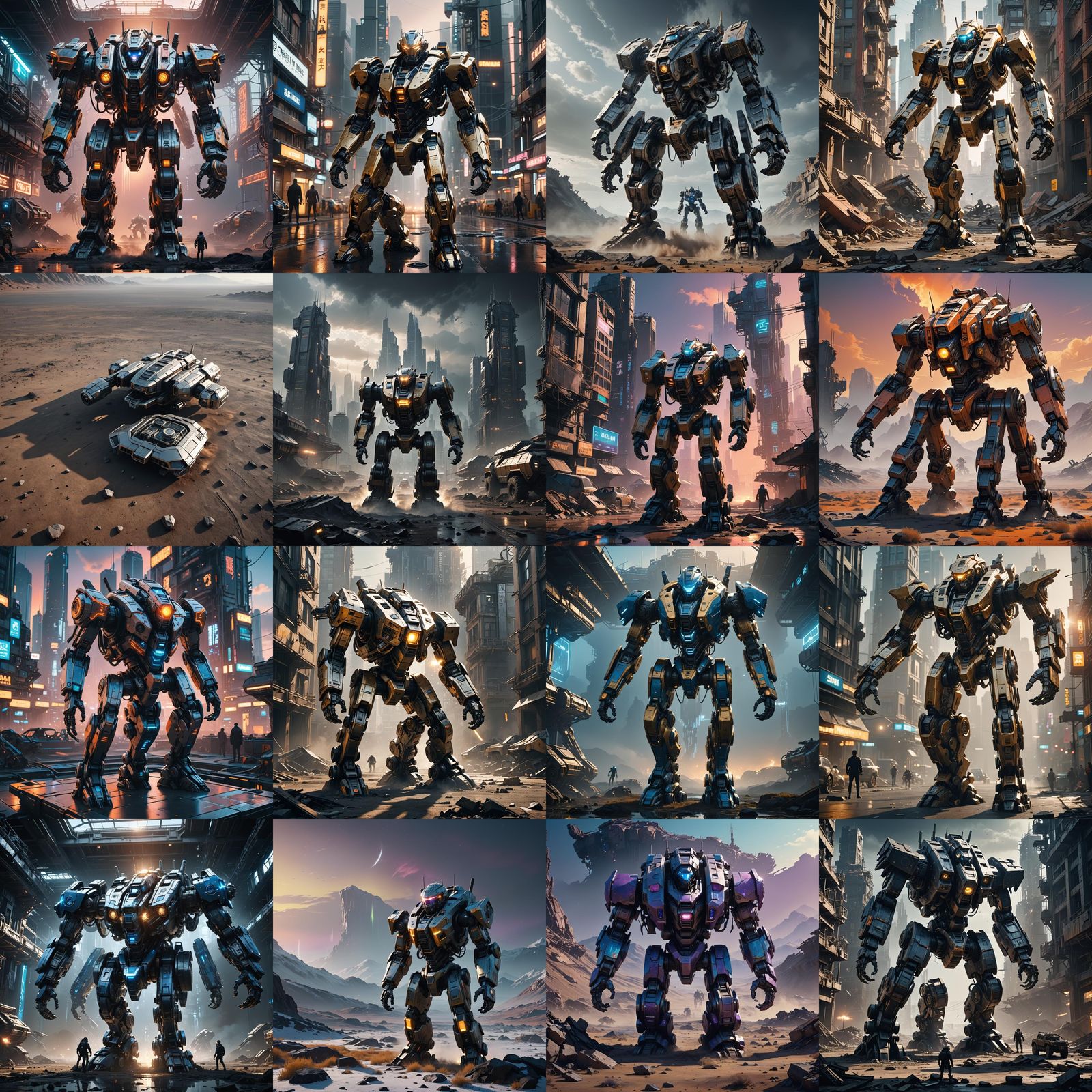 Futuristic Sci-Fi Mech Design in 8K Resolution