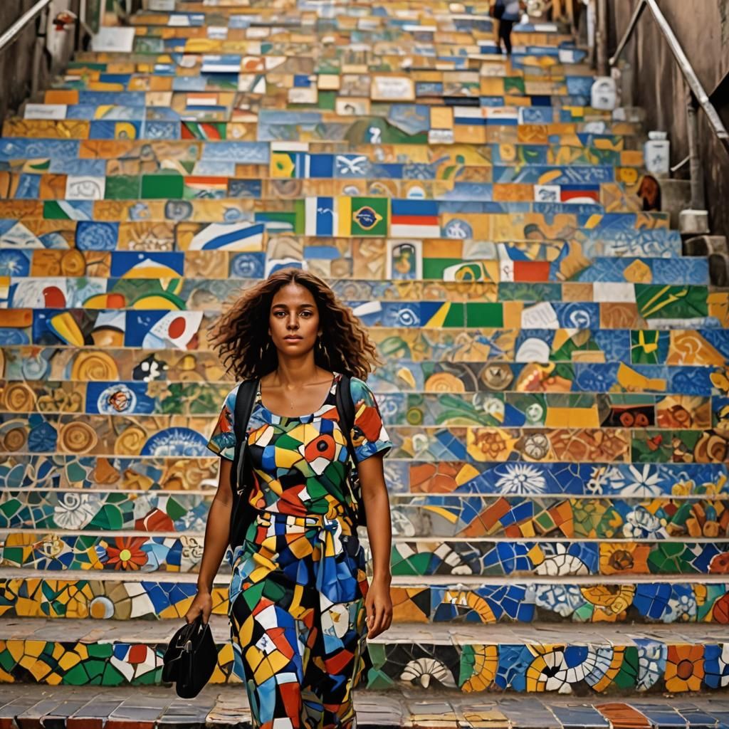 escadaria Selaron no Rio de Janeiro