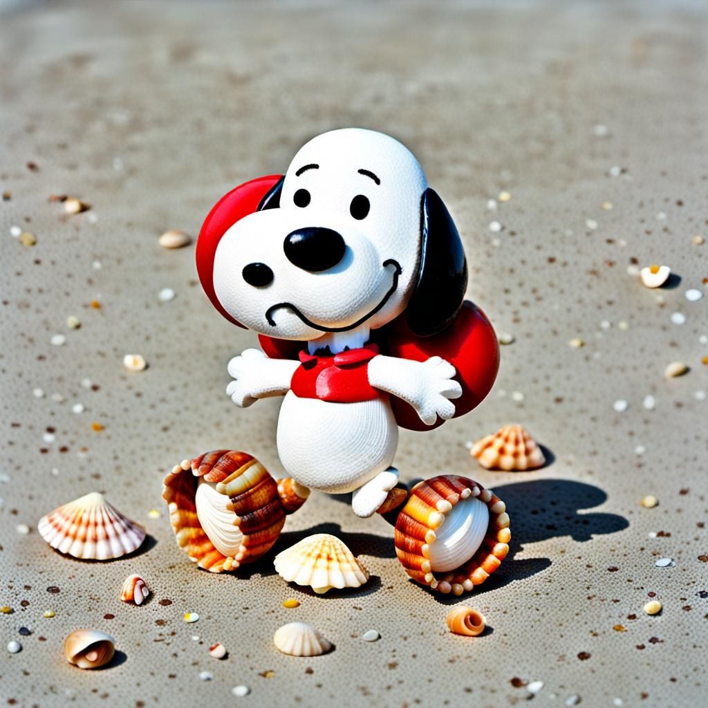 Seashell Snoopy: A Beach-Inspired Creation