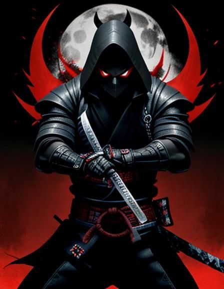 Shadow Katana: Vector Art of Underworld Blade