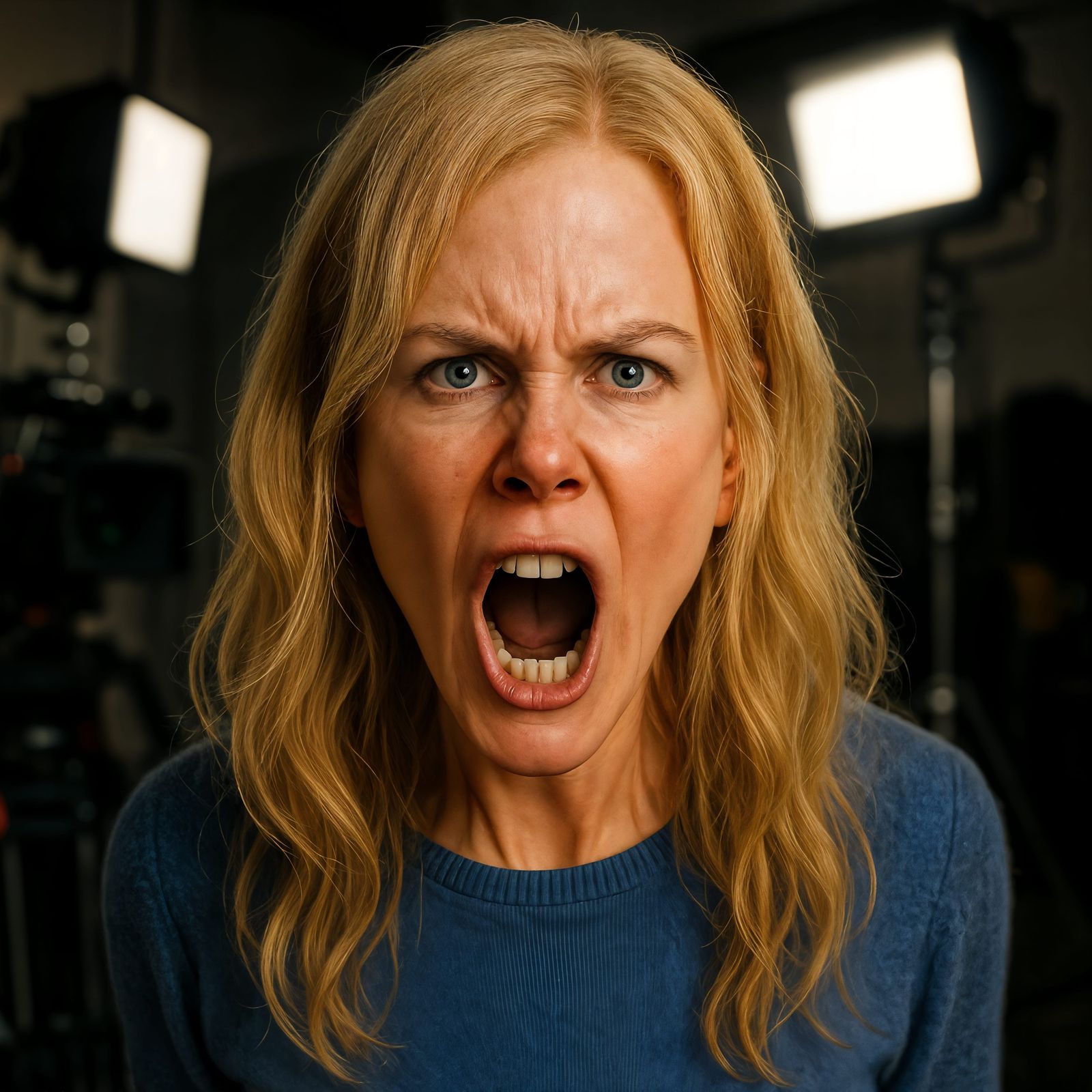 Frustrated Young Nicole Kidman CGI Rendering