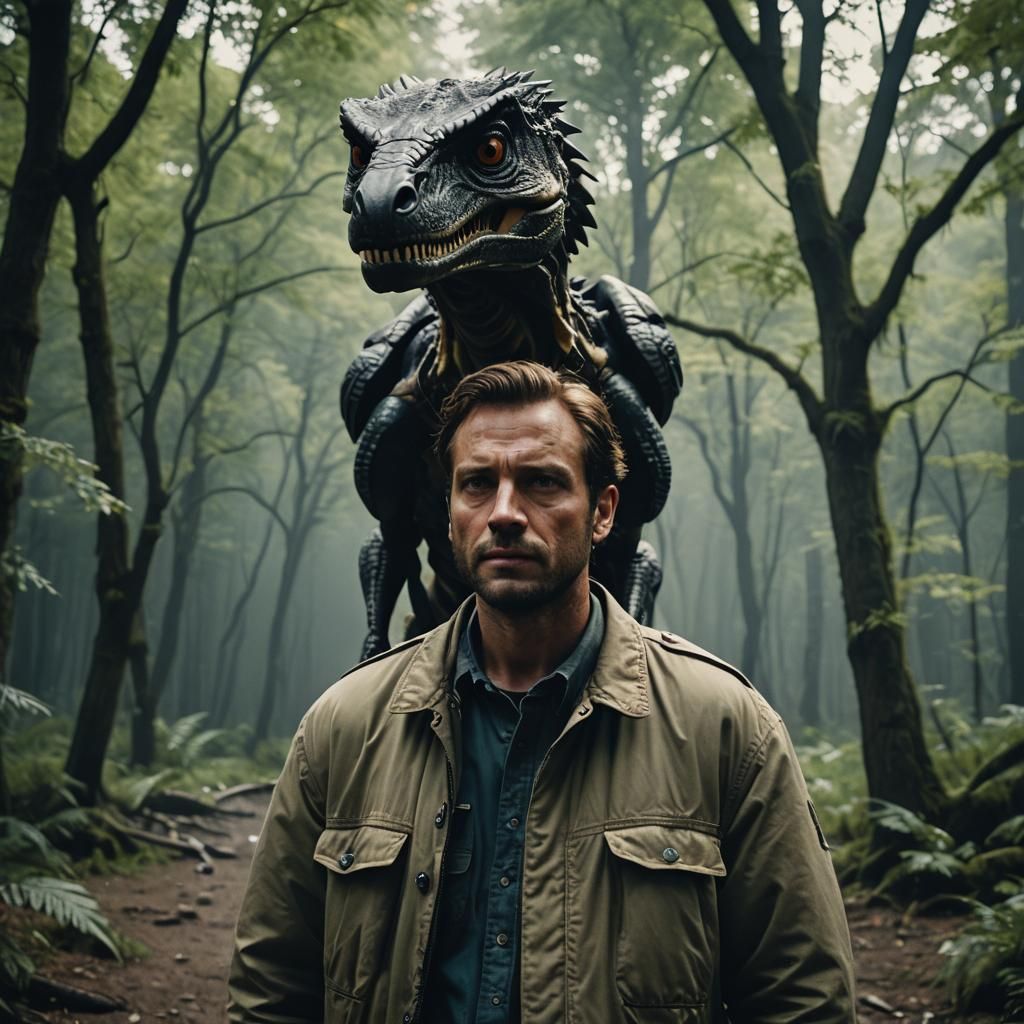 Cinematic Portrait with Film Grain Effect