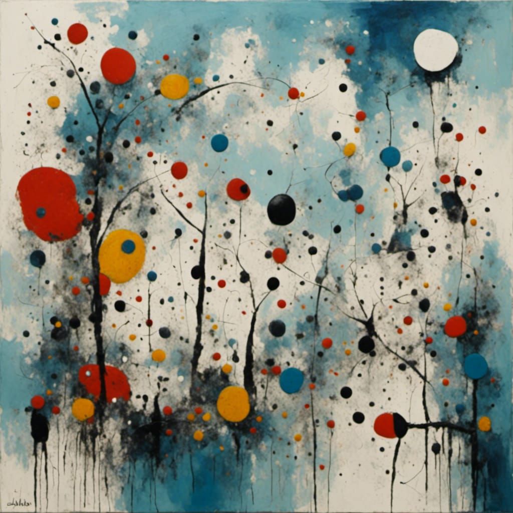 Abstract Art Inspired by Joan Miró