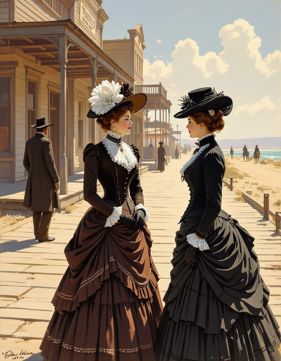 Victorian Ladies Shop in Wild West Town