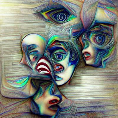 Dissociative Amnesia: A Surreal AI Art Depiction