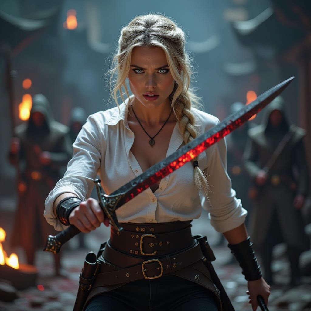 Cinematic Scene of Tione Thune Slaying Her Father