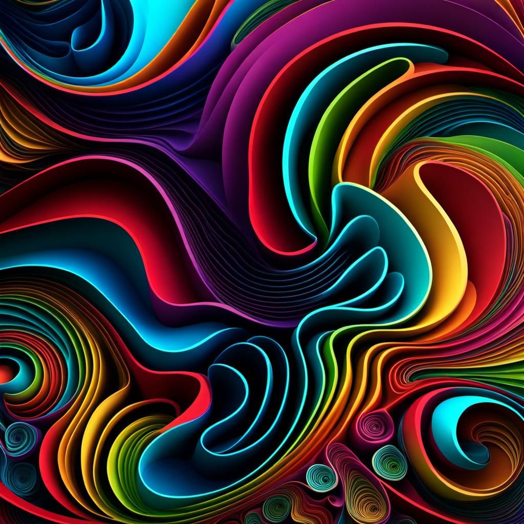 Multicolor Ace of Hearts with Zentangle Elements