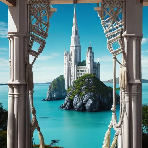 Surreal Macrame Art in Extraordinary Setting