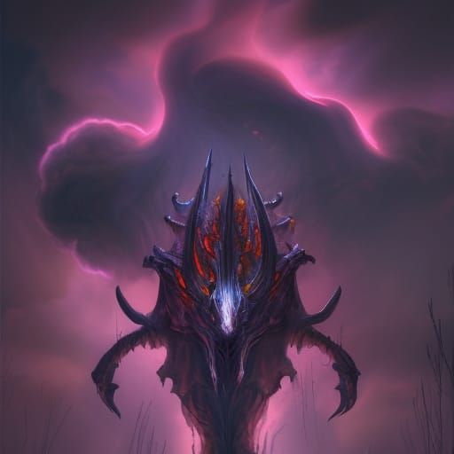 Unicorn Skeleton Logo in Biofluorescent Flames