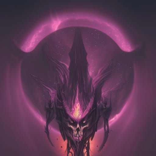 Unicorn Skeleton Logo in Biofluorescent Flames