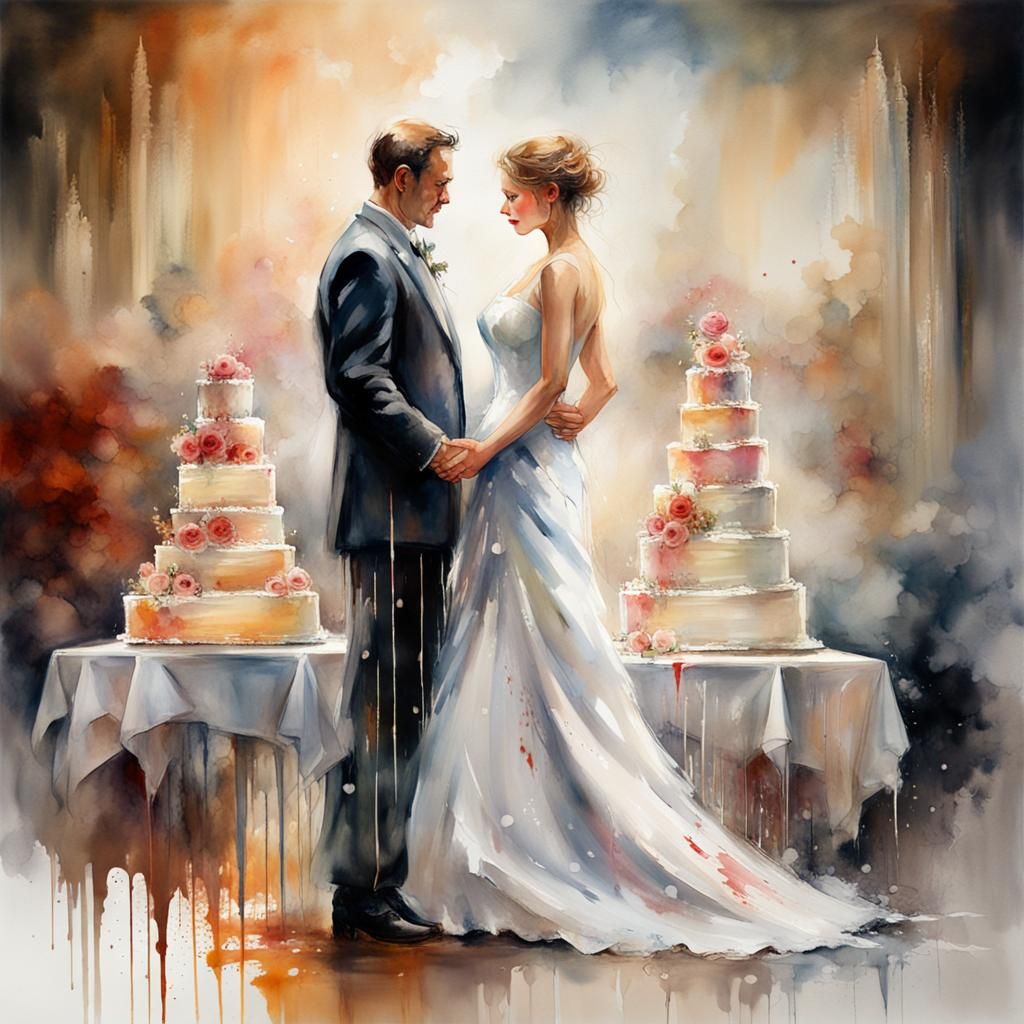 Cake sculpture for a wedding