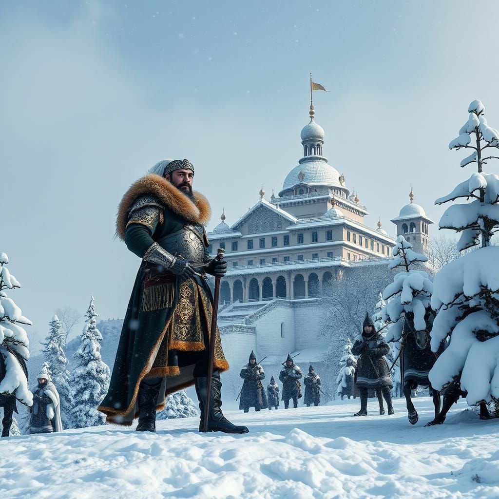 Ethereal Winter Kingdom in Himalayan Landscape