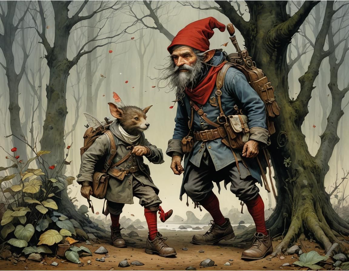 Once upon a time there was a giant with red socks, a pair of shoes in love