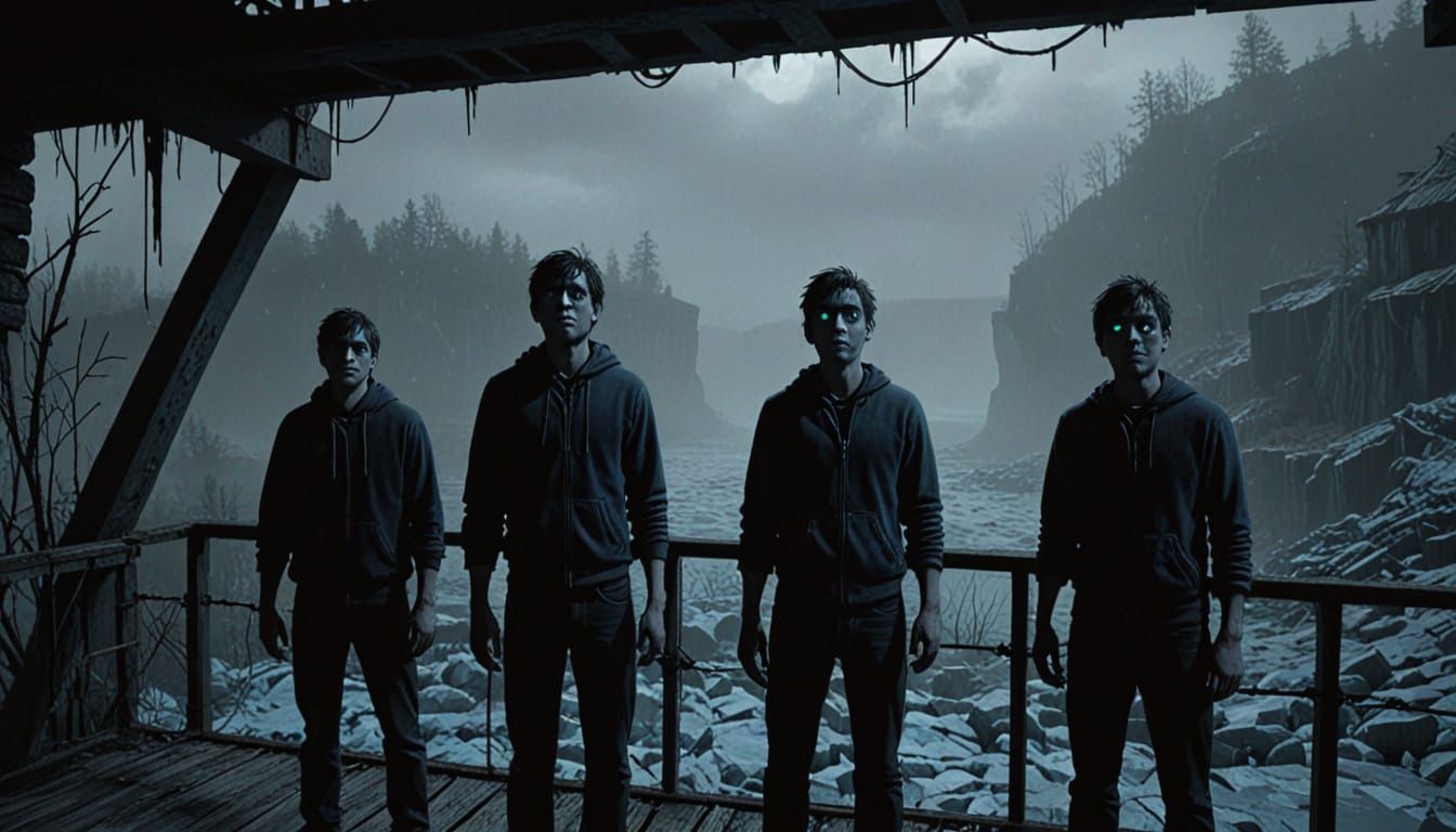 Frozen Friends on a Creepy Abandoned Bridge