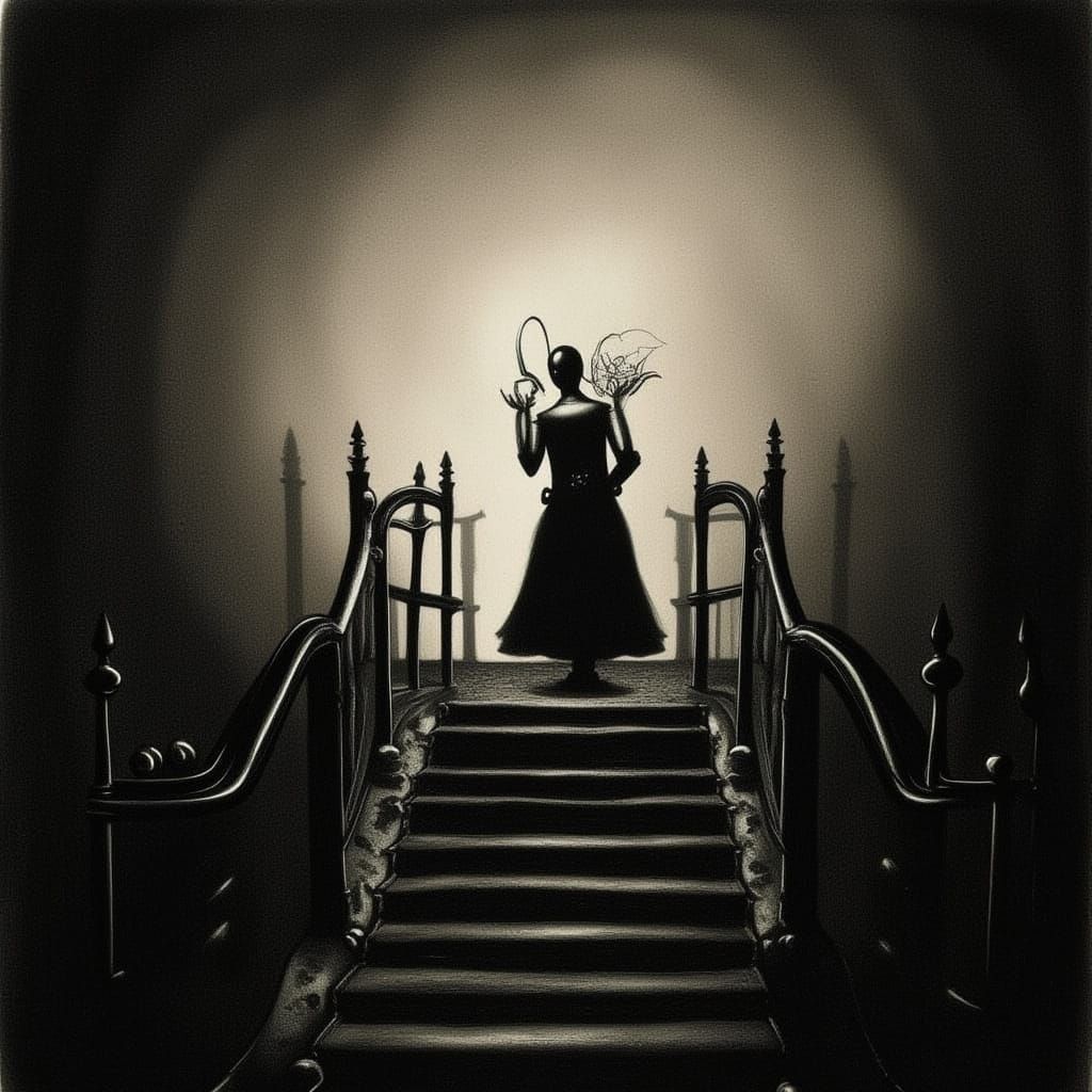 Abstract Sculpture in Chiharu Shiota Style