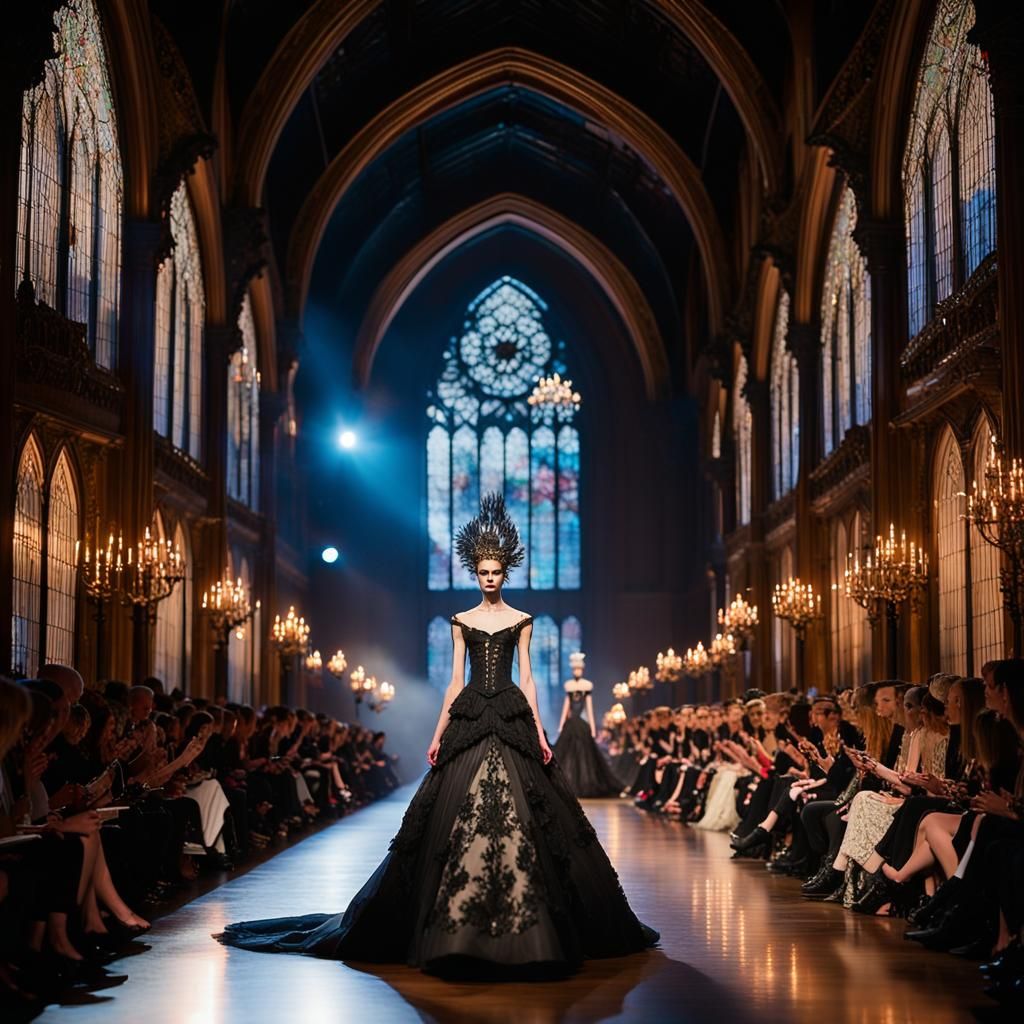 Gothic Couture on the Catwalk: A Fashion Spectacle