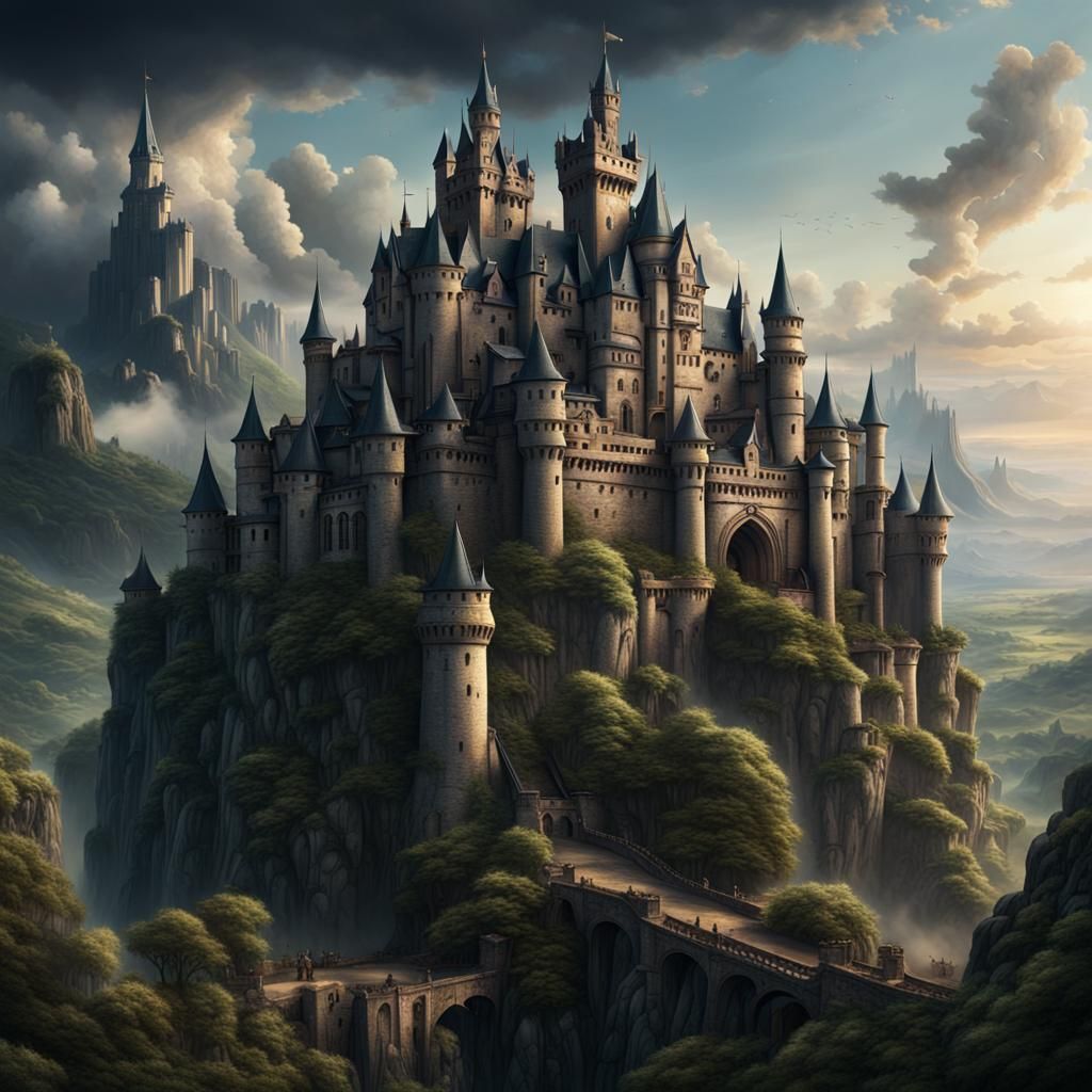 Epic King's Castle Digital Matte Painting