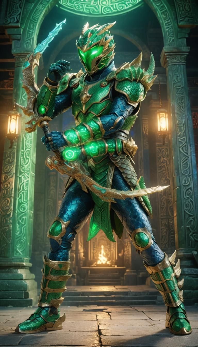 Dragon Kamen Rider in Mystical Temple