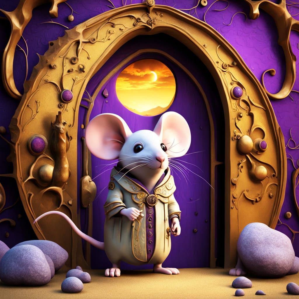 Surreal Mouse Portal to Betelgeuse, Bosch Style