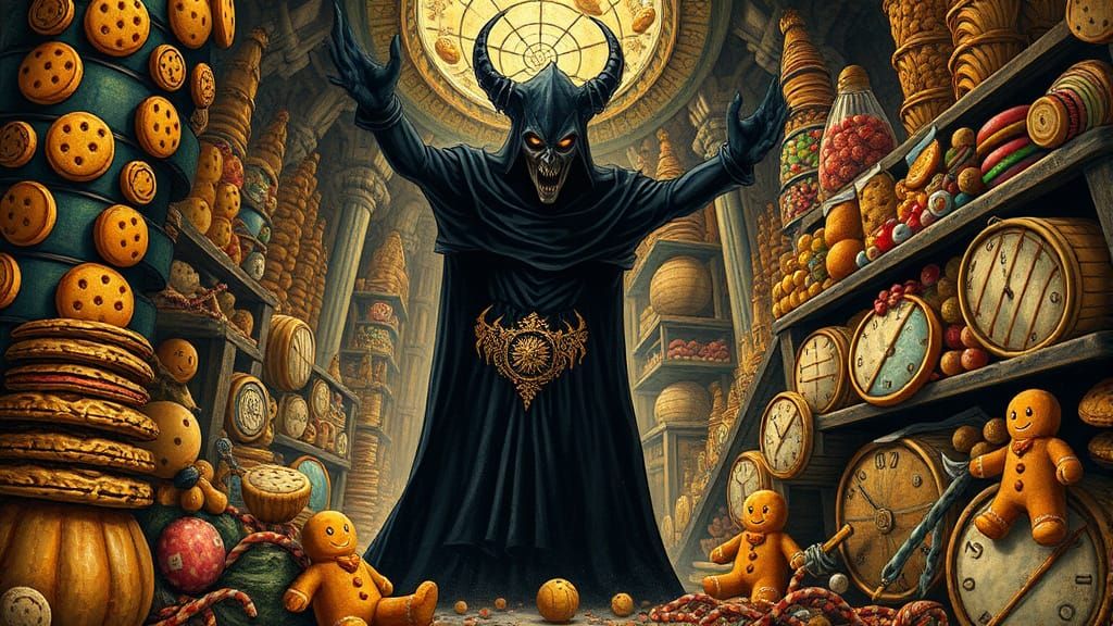 Snack Snatcher's Lair: A Maximalist Junk Food Scene