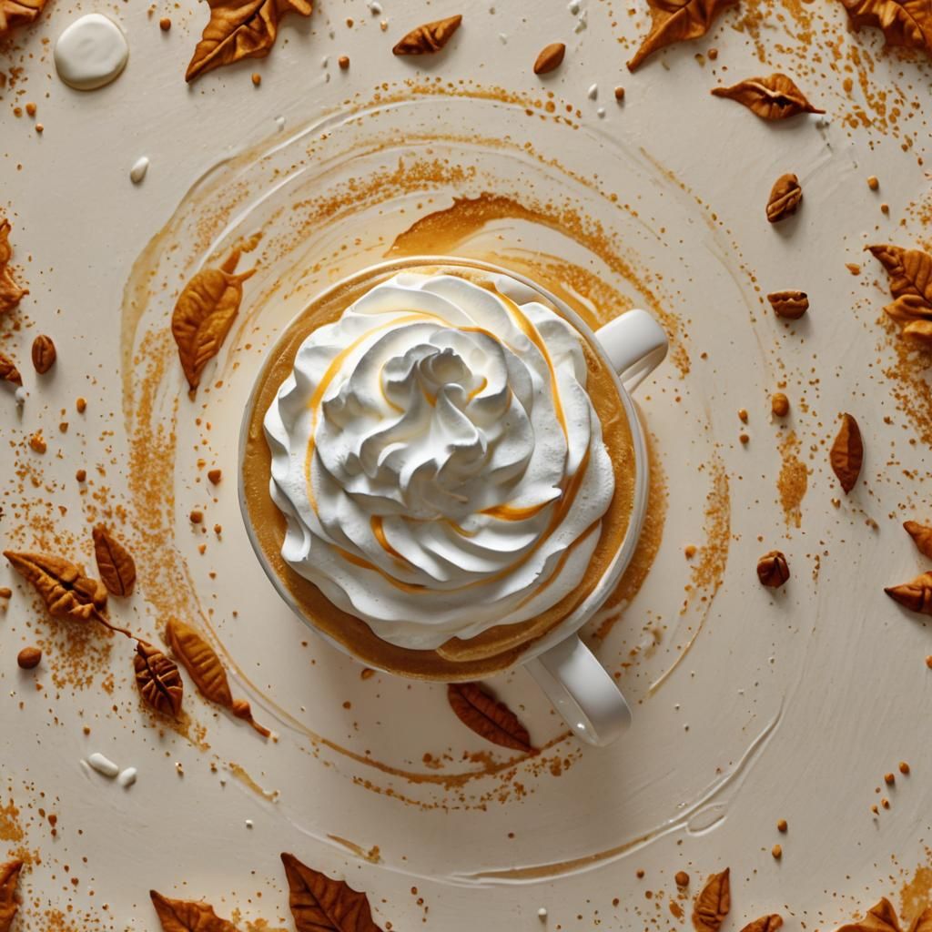 Pumpkin Spice Latte Still Life Photography