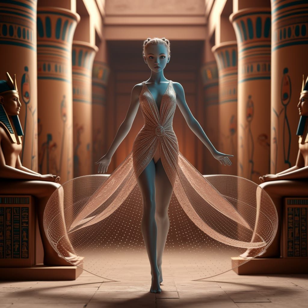 Alien Queen Meets Pharaoh in Ancient Egypt