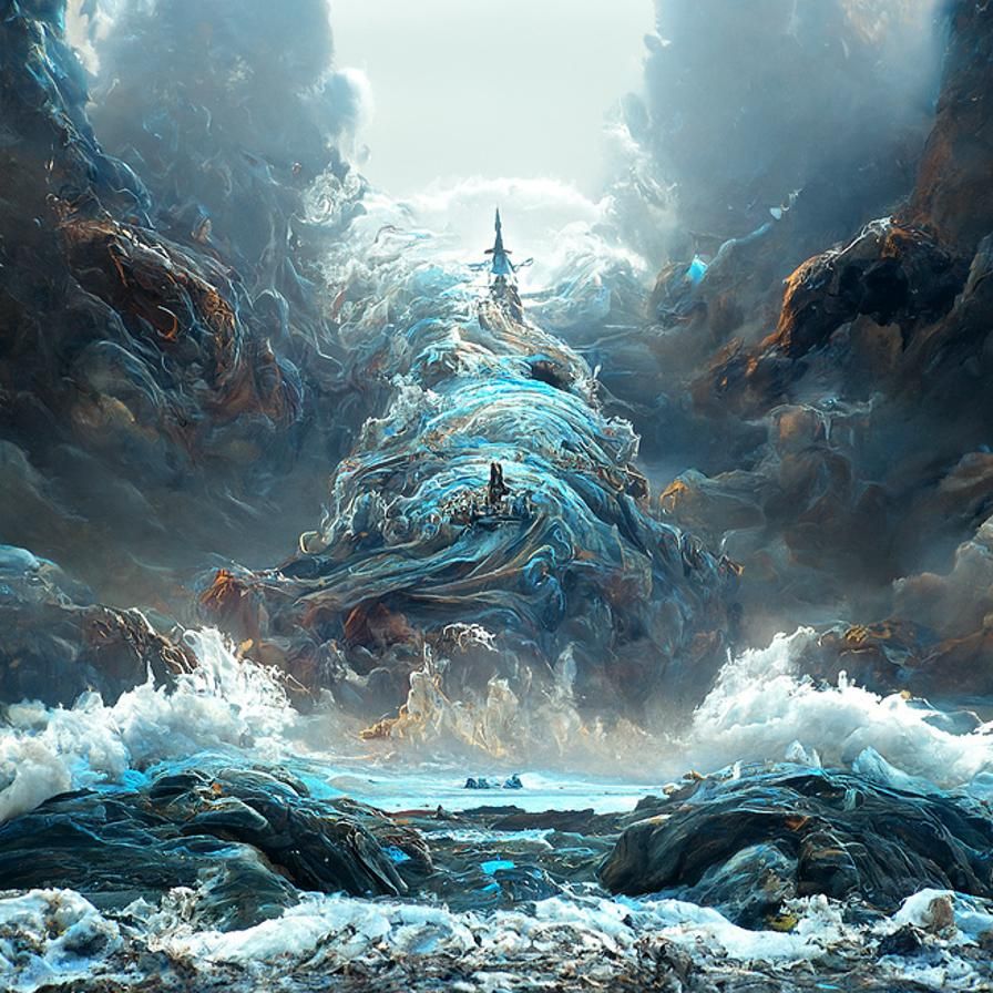 "Ocean Tsunami Maelstrom formation"