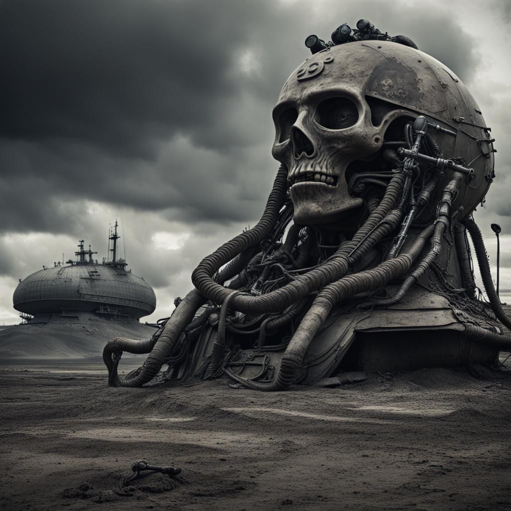 Dystopian Dictator: Post-Apocalyptic Movie Scene