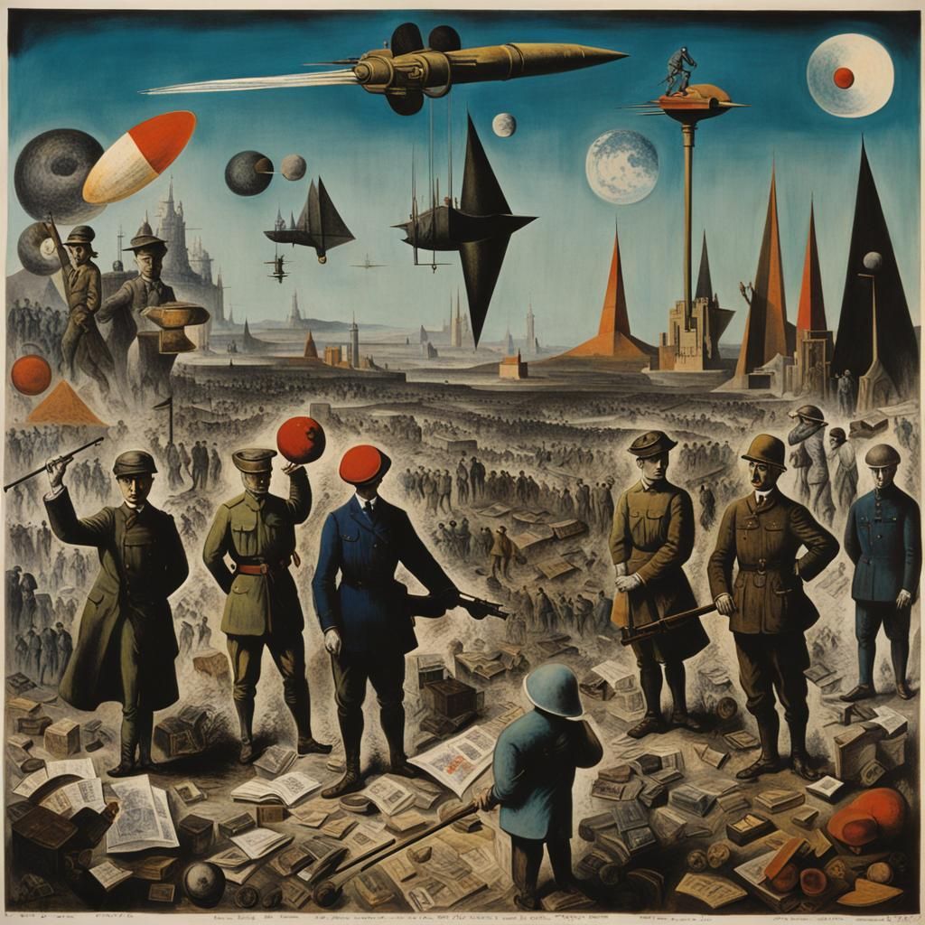 Dadaist Collage of World War I Imagery