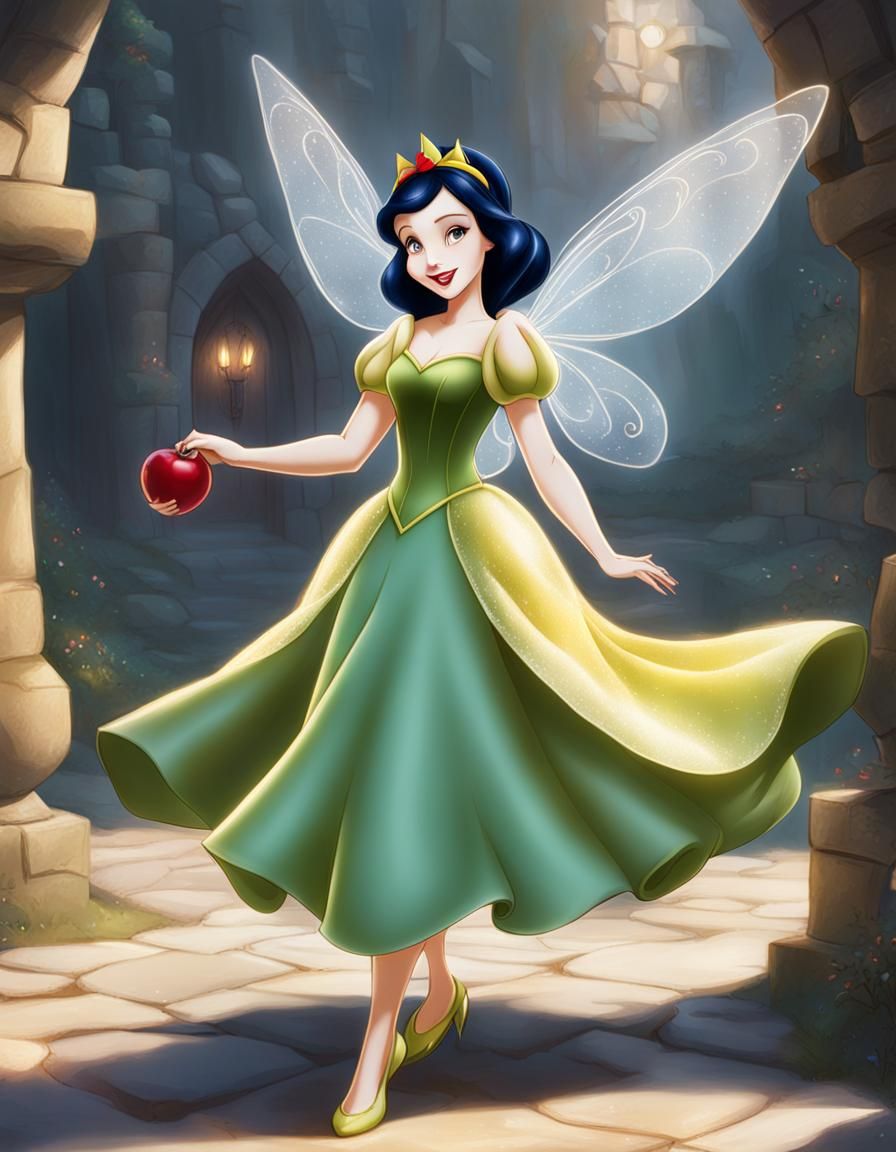 Snow White in Tinkerbell Dress: Dark Disney