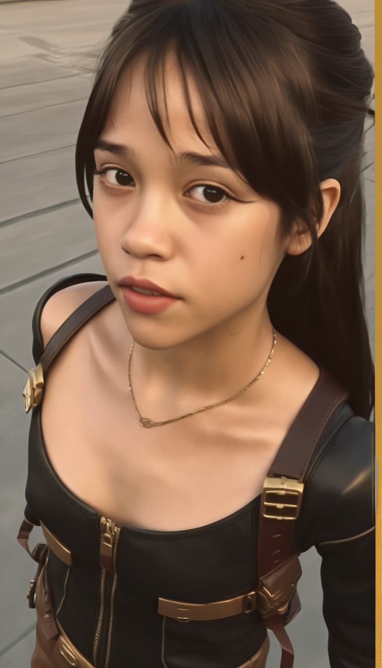 The Rocketeer: Jenna Ortega in Cinematic Retro-Futuristic Ad...