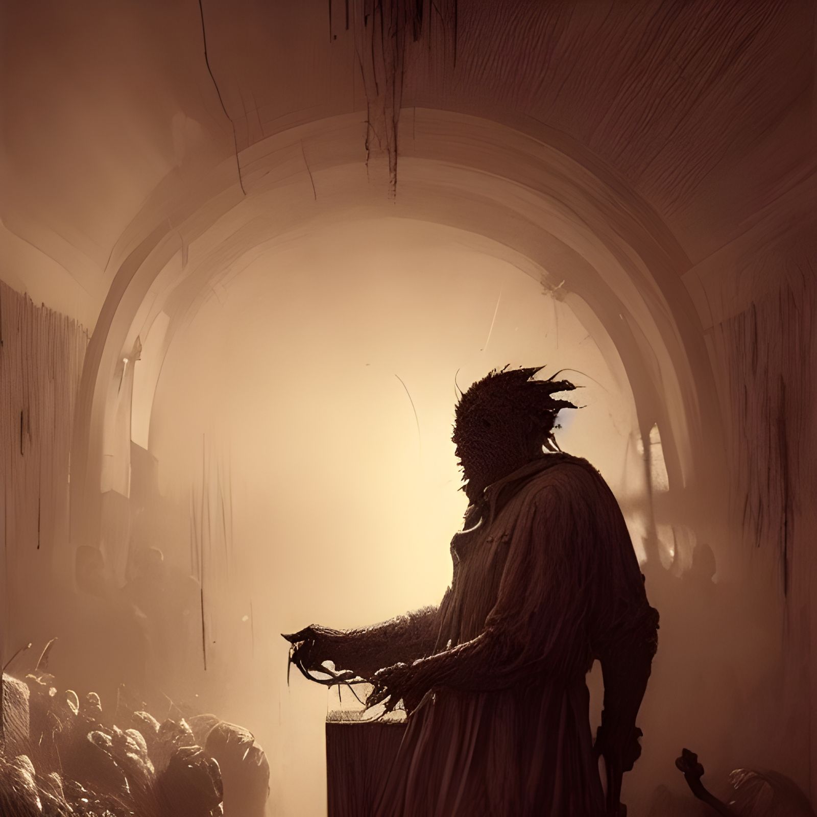 Horror Butcher in Dark Fantasy Style