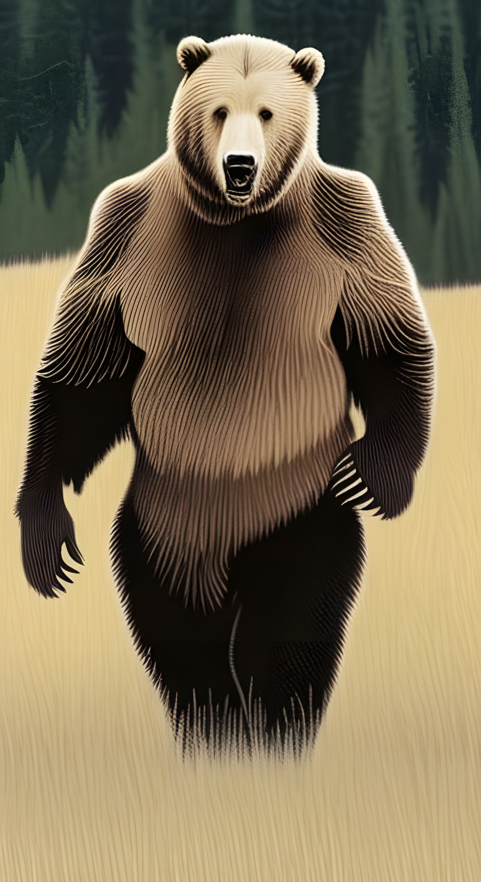 Grizzly Encounter: Mountain Man Confrontation