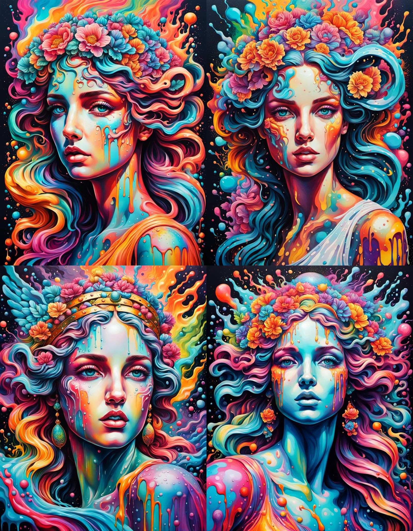 Colourful portraits