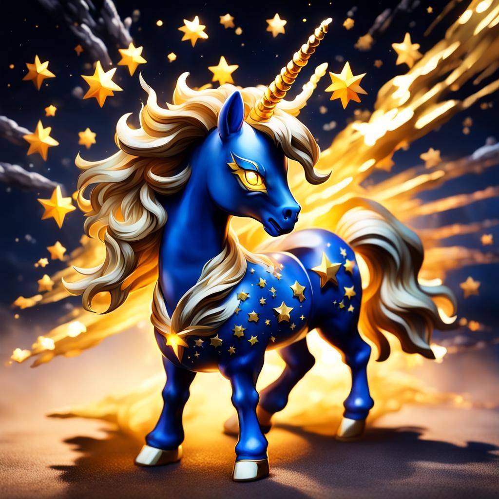 Powerful Stallion in Blazing Glory