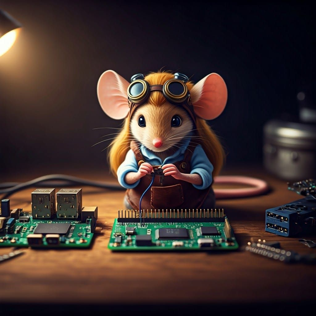 Gadget Hackwrench Circuit Bending 3 in Cinematic Style