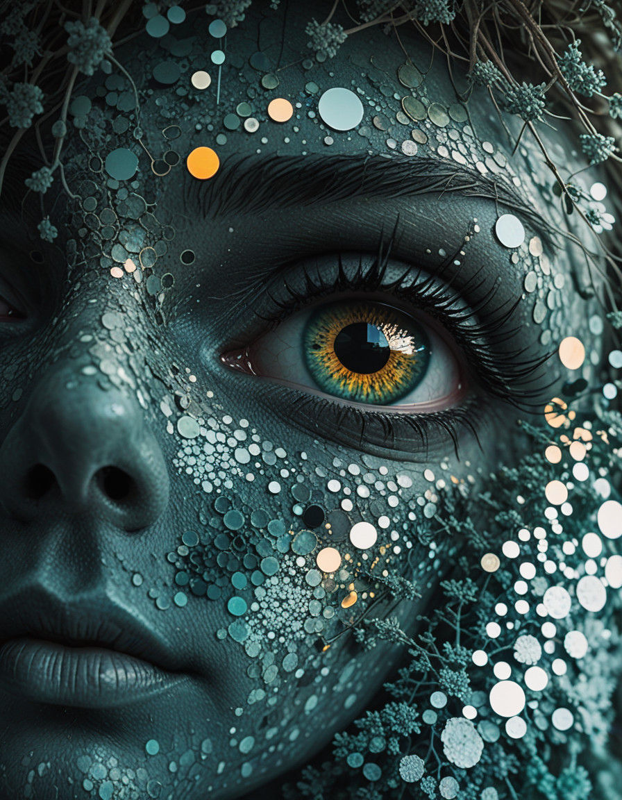 Ethereal Surrealism in Nihiluxe Style with Retrochromatic Hu...